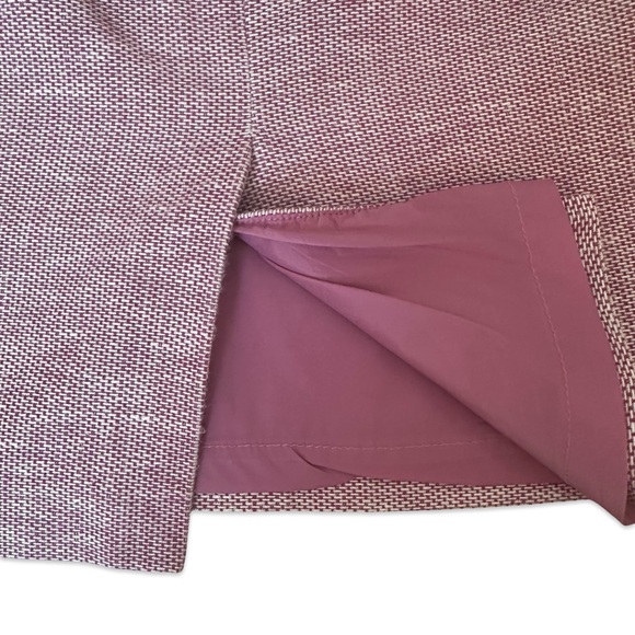 Banana Republic Mayet Pink Tweed Pencil Skirt Size 0 - Picture 5 of 8